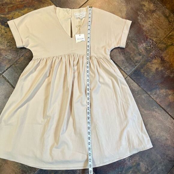 NWT Pink Martini Daisy Beige Mini Dress XS - Picture 6 of 8